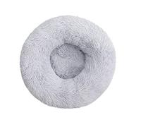 Fhodigogo Cozy Donut Cat Bed Dog Bed Fluffy Plush Soft Faux Rabbit Pillow Dog Piilow Fur Non-Slip Bottom Supportive For Kittens Puppy Bed Within 3Kg Pet