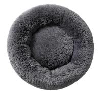 Fhodigogo Plush Donut Dog bed Cat bed Fluffy Calming Pet Bed Dog Round Bed Cat Round Bed Warm Kitten Nest Ideal for Small 3KG Pet