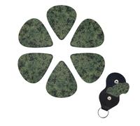 FHPCE Guitar Picks 6 Pcs 3 Different Thickness Guitar Pick With Storage Box Digital Camouflage Guitar Picks Acoustic Guitar Plectrums for Bass Electric Ukulele, 0.96mm, White, 10380