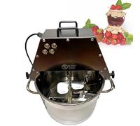 FHRKA 10L Commercial Electric Jam Stirrer, Stainless Steel Stand Salad Dressing Stirrer Mixer, Automatic Ketchup Pot Stirrer (220V)