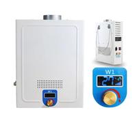 FHRKA 12V Tankless Electric Waters Heater, 3.6L Mini Instant Hot Waters Heater, Diesel, LCD Screen Displays Water Temperature