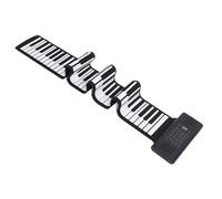FHRKA 88 Keys Roll Up Piano, Portable Foldable Piano Keyboard with LED Display and MIDI Output, Silicone Flexible Keyboard Piano