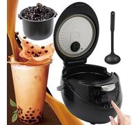 FHRKA Commercial Pearls Cooker - 6L/8L Automatic Bubbles Tea Maker with Smart Touch Control/Anti-scalding Handle (6lyellow)