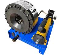 FHRKA Hydraulic Hose Crimper Machine - Portable Crimper with 7 Sets of Dies, Hydraulic Pipe Crimping Machine for Easy Hose Press