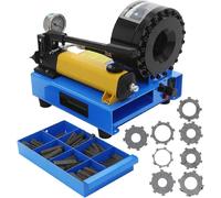 FHRKA Hydraulic Hose Crimping Tool, Hose Crimper with 8 Sets Dies, Handheld High Pressure Manual Crimping Machine, pressure 40MPa