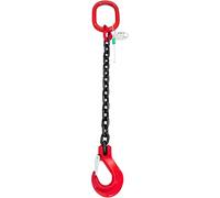 FHRKA Lifting Chains G80 Mn-Steel Lifting Chains with Standard Marking, 1 m/ 39 inch Heavy Chains for Lifting with Grab Hooks Chain Sling (3 Ton)