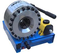 FHRKA Manual hydraulic hose crimping machine with 8 sets of dies, suitable for high-pressure hydraulic hoses and pipes, pressure 40MPa, Blue