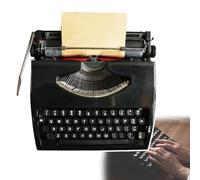 FHRKA Portable Manual Typewriter Machine, Classic Retro Old Typewriter, Vintage Manual Typewriter, Easy to Use, for Notes Or Letters