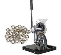 FHRKA Semi-automatic Hand Press Grommet Machine 6/10/12mm Grommet Punching and Setting Machine with Movable Wheels (6mm)