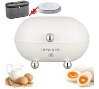 FHRKA Smart Egg Cooker, Egg Boilers Electric, Rapid Egg Cooker with Three-Position Coaster and Storage Bag, 360° Circulating Steam (Intelligent)