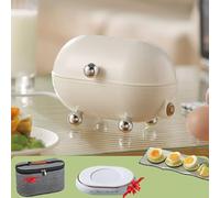 FHRKA Smart Egg Cooker, Egg Boilers Electric, Rapid Egg Cooker with Three-Position Coaster and Storage Bag, 360° Circulating Steam (Machine)