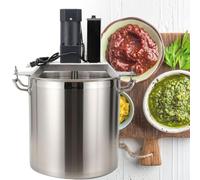 FHRKA Stainless Steel Electric Food Mixer, Adjustable Speed Automatic Food Mixer, 40L Hot Pot Seasoning Bottom Soup Sauce Stirrer Frying Machine (220v)