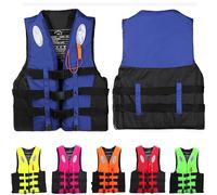FHRKA Swim Jacket - Paddle Board Life Jacket,for Kayaking Floatation Device Surfing Outdoor WaterSports,for Adult Adjustable Buoyancy (Blue 3XL)