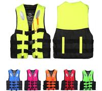 FHRKA Swim Jacket - Paddle Board Life Jacket,for Kayaking Floatation Device Surfing Outdoor WaterSports,for Adult Adjustable Buoyancy (Yellow 3XL)