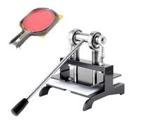 FHRKA Table Tennis Racket Rubber Cutting Machine,Double Roller Bearing Manual Press Ping-Pang Bat Rubber Edge Pasting Device (29x29CM)