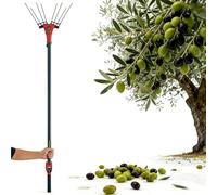 FHRKA Telescopic Electric Fruit Picker 5.7-9.8ft, Dual Speed Olive Harvester, 600W Cordless Tree Shaker with Backpack Battery (6-8h)