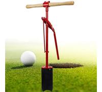 FHRKA Training Golf Putters,Portable Golfs Hole with Handle,Manual Lever Action Punch Machine for Putting Greens, 115mm