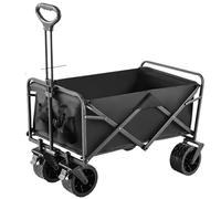 FHRKA Trolley Folding Wagon Cart ch Wagon Grocery Wagon Folding Garden Trolley Cart Wagon Shopping Cart For Outdoor Camping Pull Truck (C)
