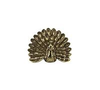 FHSLKXIM Brass Exquisite Animal Peacock Miniature Figurines,Bronze Beautiful Bird Statue Sculpture Crafts Collection Desktop Ornament Home Sand Table Decor Accessories Study Paperweight