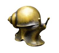 FHSLKXIM Brass Large Snail Tablet Figurine,Snail Statue, Office Study Decorative Ornament, Bronze Animal Sculpture Craft Collection