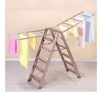 FHSLKXIM Clothes Airer Indoor Aluminum Alloy Drying Rack,Foldable Portable Space Saving Clothes Drying Rack,For Indoor Outdoor And The Balcony,Length Adjustable Saves Space,Trapezoidal