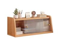 FHSLKXIM Desktop Bookshelf Trapezoidal Artificial Board Desktop Bookshel, With Plastic Sliding Door Organizer Display Rack, For Home Office Desk Book Storage Study Storage Rack,L96xW17xH25.5 cm