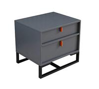 FHSLKXIM End Table Storage Wood Cabinet Bedroom Accent Table Side Table,Vintage Nightstand With 2 Drawers,Living Room Bedroom Balcony