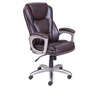 FHSLKXIM Ergonomic High Back Computer Desk Chair With Adjustable Lumbar Support And Thick Padding For Back Pain Relief Quiet Rubber Wheels Heavy Duty Metal Base Comfortable Design,A,One Size