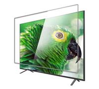 FHSLKXIM Eye Protection Tv Screen Protector, Hd Transparent Tv Display Screen Protector, Ultra-Clear Impact-Resistant Tempered Glass Screen Protector, Suitable For 32-75 Inches,L124×H72CM
