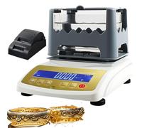 FHSLKXIM Gold Purity Analyzer Precious Metal Tester Accurate Karat Density Meter For Gold Silver Platinum Palladium (300K+Printer)
