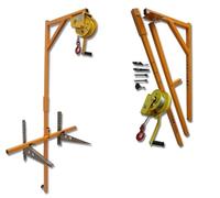 FHSLKXIM Install Air Conditioner Outdoor Unit Hoist, Self-Locking Winch + Bracket, High-Altitude Disassembly And Lifting Tools,3HP bracket+10m winch
