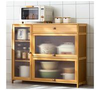 FHSLKXIM Kitchen Pantry Cabinet Tall Storage Cabinet With Doors And Shelves Freestanding Storage Cabinet Cupboard With Large Drawer For Kitchen Bathroom Dining Room B 100×84Cm/39×,B,100×84cm/39×33in