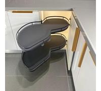 FHSLKXIM Kitchen Storage Cabinet Corner Cabinet Kitchen Pull-Out Kitchen Cabinet Corner Telescopic Drawer Kitchen Corner Turntable Kitchen Cabinet Blind Corner Pull-Out Storage Ca,A Left,800mm