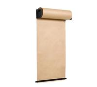 FHSLKXIM Kraft Paper Roll Display Holder, Hanging Note Roll Holder Wall Art Hanging Paper Roll Dispenser And Cutter, Multi-Use To Do Lists, For Office Home Restaurant Coffee Shop And E