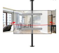 FHSLKXIM Lcd Tv 360 Degree Rotating Frame Floor Stand - Adjustable Tilt Swivel Tv Ceiling Mount, Partition Wall Rotating Rack Rotating Tv Cabinet Rotating Base, Fits 32-75Inch Led Screen Di,110,135cm
