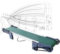 FHSLKXIM Mini Electric Conveyor Track Cargo Student Friction Experiment Teaching Equipment Metal Desktop Lane Automatic Conveyor Belt Small Assembly Line,10X50Cm