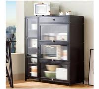 FHSLKXIM Modern Kitchen Pantry Cabinet With Large Drawer Freestanding Cupboard For Kitchen Bathroom Living Room Storage Cabinet For Nization B100×117Cm,A,100×117cm/39×46in