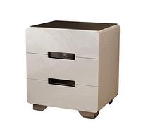 FHSLKXIM Modern Two-Tone 2-Drawer Bedside Table,End Table Living Room Bedroom,Small Spaces Storage Cabinet,Contemporary Nightstand,A,50x56cm(20x22inch)