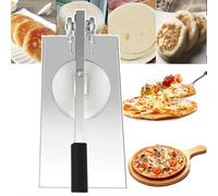 FHSLKXIM Pizza Dough Roller Sheeter,Manual Pizza Dough Press Machine,Household Pizza Pastry Press Machine,Stainless Steel Tortilla Press Machine,18Cm