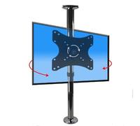FHSLKXIM Swivel Tilt Tv Stand Bracket - Height Adjustable Tv Stand And Wall Mount - Stainless Steel 360 Degree Partition Wall Rotating Hanger, Tv Wall Rotating Base, Suspended Ceiling Brack,B,66,82cm