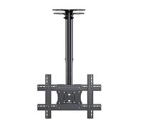 FHSLKXIM Tv Stand,Tv Ceiling Mount, Ceiling Tv Bracket For 32-75 Inch Tvs Up To 60Kg/132 Lbs, Full Motion Height Adjustable Swivel Tilting Bracket,Onecolor,1m