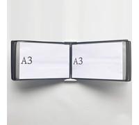 FHSLKXIM Wall-Mounted Display Rack For A3 Catalog, Flip Book Holder, Transparent Page Stand, Brochure Organizer For Posters And Loose-Leaf Displays,P