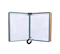 FHSLKXIM Wall Mounted Poster Flip Book Display, A3 Folder With 10 Pockets, Metal Attachment For Easy Access And Organization