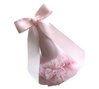 Fhsqwernm Elegant Nonwoven Party Cap Comfortable Stylish Trimmed Tulle Hat For Birthdays And Family Event Sensitive Skin Friendly Hat