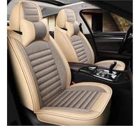 FHSUF Car Seat Covers Car Seat Cover Leather For Captur For Logan For Kadjar For Trafic For Scenic For Armrest For Megane Waterproof Car Seat Covers(Rice grey,Deluxe)