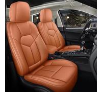 FHSUF Car Seat Covers Custom Leather Car Seat Cover 5 Seats For Bmw X1 E84 X2 F39 X3 E83 F25 X4 F26 Interior Accessories Waterproof Car Seat Covers(Yellow,Standard)