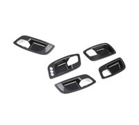 FHSUFG 5pcs/Set Carbon Fiber Look Inner Door Handle Bowl Cover Trim for Dodge for Charger 2011-2021/ for Chrysler 300 2015-2021 Car Interior Moulding