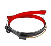 FHSUFG Rear Spoiler 125cm 3 Color Led Rear Spoiler Light For Universal Car With Turn Signal Reverse Brake Warning Tail Stop Lamps Car Rear Tail Wing(Carbon Look)