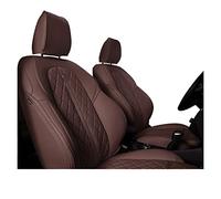 FHSUFG Seat Pad Car Chair Customized For Bmw X1 2016-2022 Car Seat Cover Waterproof Leather Auto Protector(Brown,2016)