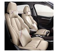 FHSUFG Seat Pad Car Chair Leather Custom Car Seat Cover For Vw For Passat For For Tuareg For Tiguan For Phaeton For R36 Eos For Magotan For Scirocco(Beige,A)